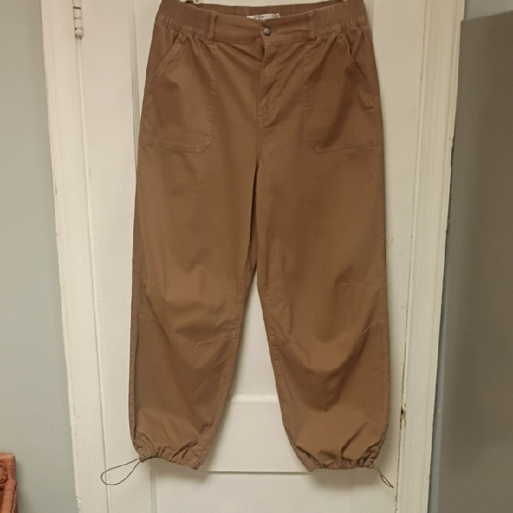 Celebrity Pink Women's Drawstring Ankle Joggers - Tan